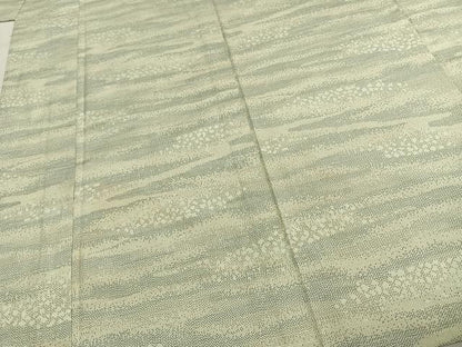 平和屋着物▽上質な紬 単衣 霞文 正絹 逸品 AABE5728fy