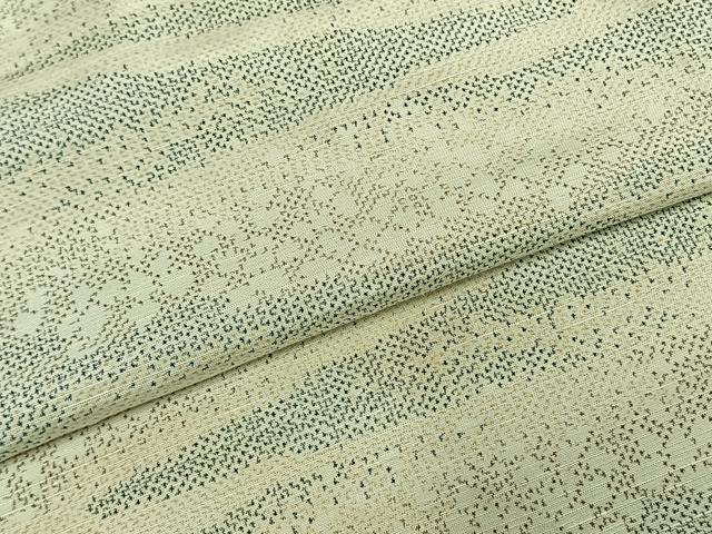 平和屋着物▽上質な紬 単衣 霞文 正絹 逸品 AABE5728fy
