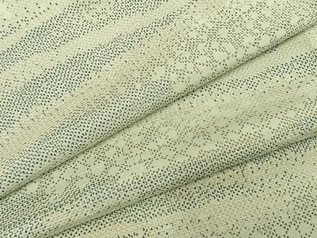 平和屋着物▽上質な紬 単衣 霞文 正絹 逸品 AABE5728fy