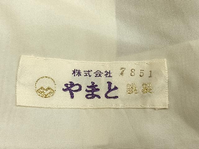 平和屋着物▽上質な小紋 単衣 更紗花文 やまと誂製 正絹 逸品 AABE5742fy