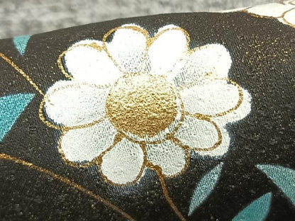 平和屋着物▽訪問着 単衣 流水花文 金彩 正絹 逸品 未使用 AABE5745fy