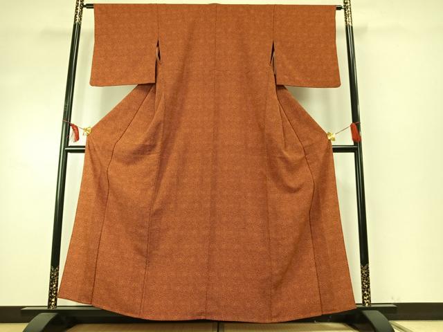 平和屋着物▽上質な小紋 単衣 花尽くし 正絹 逸品 AABE5754fy