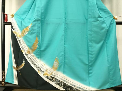 平和屋着物▽訪問着　単衣　飛鳥文　金銀彩　洗える着物　AABE5755fy