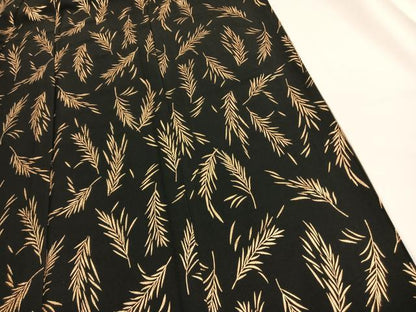 平和屋着物▽訪問着 単衣 片身替わり 草葉文 金彩 洗える着物 AABE5757fy