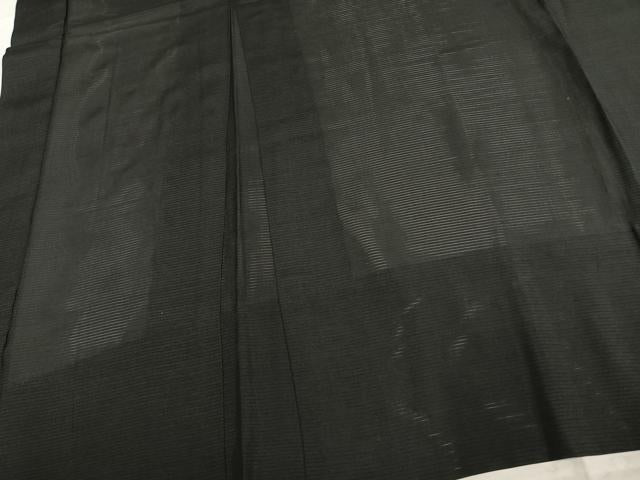 平和屋着物▽男性　長羽織　黒紋付　正絹　逸品　AABE5758fy