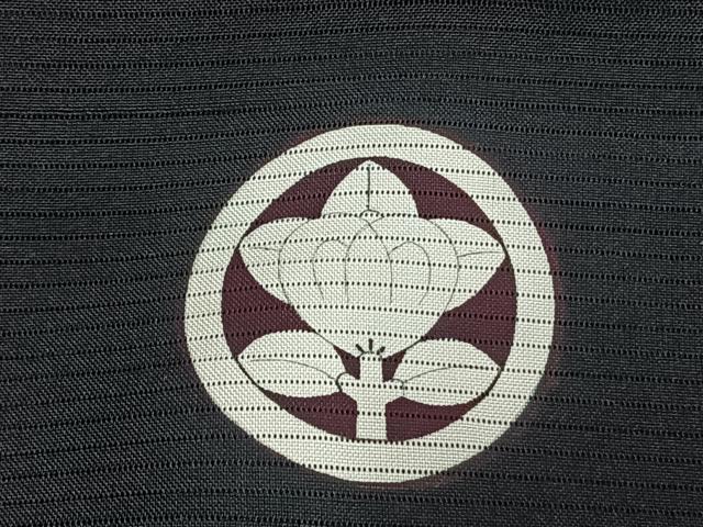 平和屋着物▽男性　長羽織　黒紋付　正絹　逸品　AABE5758fy