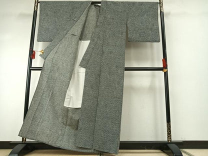 平和屋着物▽小紋 単衣 亀甲文 AABE5759fy