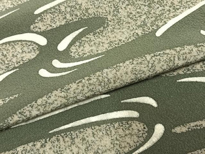 平和屋着物▽上質な小紋 単衣 流水文 正絹 逸品 AABE5761fy