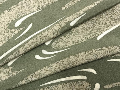 平和屋着物▽上質な小紋 単衣 流水文 正絹 逸品 AABE5761fy