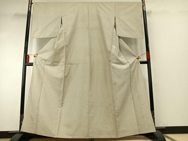 平和屋着物▽本場大島紬 白大島 単衣 100亀甲 総詰め 正絹 逸品 AABE5762fy
