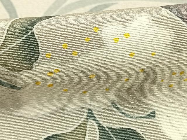 平和屋着物▽訪問着　単衣　友禅　作家物　草花文　暈し染め　正絹　逸品　AABE5765fy