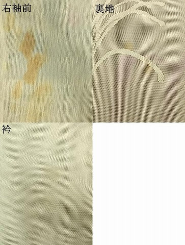 平和屋着物▽訪問着 無双 紗袷 紗×紗 手描き 草花文 正絹 逸品 AABE5769fy