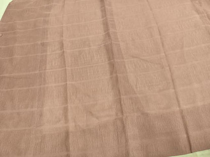 平和屋着物▽道行コート スリーシーズン 春夏秋 塵除け 横段文 石竹色 正絹 逸品 AABE5772fy