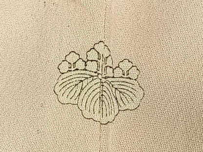 平和屋着物▽訪問着 単衣 手描き 雀 枝梅文 暈し染め 正絹 逸品 AABE5778fy