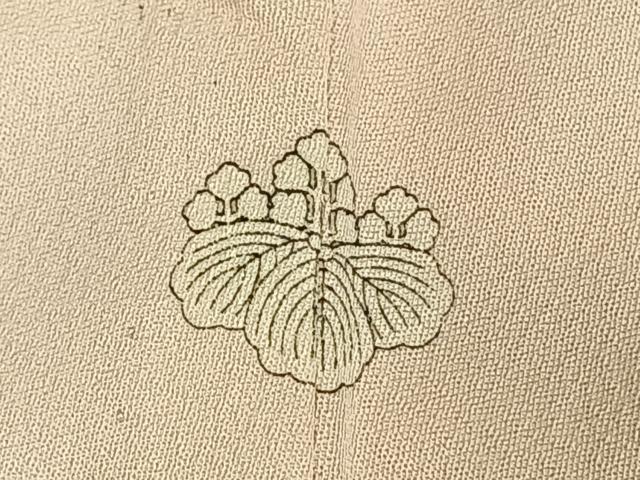 平和屋着物▽訪問着 単衣 手描き 雀 枝梅文 暈し染め 正絹 逸品 AABE5778fy