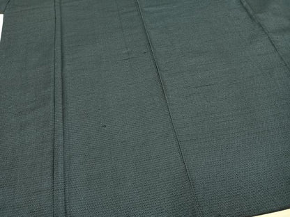 平和屋着物●男性 お召 アンサンブル 亀甲文様 正絹 逸品 AABE5779fy