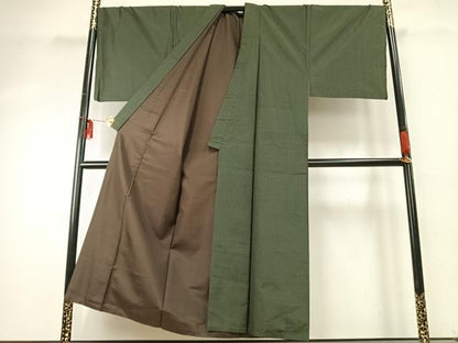 平和屋着物●男性 本場大島紬 アンサンブル 霞文 キングサイズ 正絹 逸品 AABE5784fy