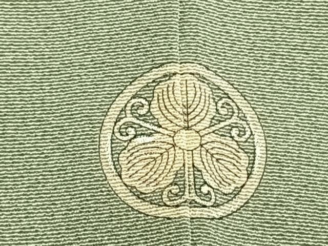 平和屋着物●本加賀友禅作家　寺西英樹　訪問着　草花文　正絹　逸品　AABE5787fy