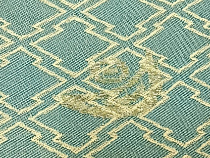 平和屋着物●お召　訪問着　刺繍　松竹梅　暈し染め　金糸　正絹　逸品　AABE5788fy