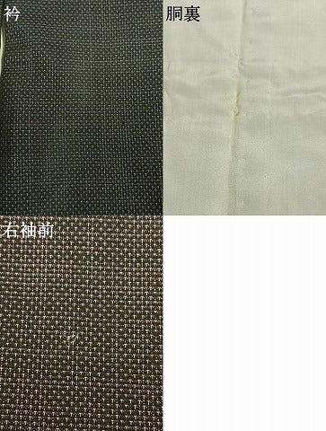 平和屋着物●本場大島紬　訪問着　カタス7マルキ　雪輪文　正絹　逸品　AABE5791fy