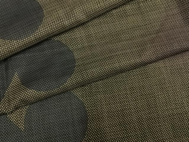 平和屋着物●本場大島紬　訪問着　カタス7マルキ　雪輪文　正絹　逸品　AABE5791fy