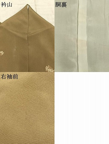平和屋着物●上質な小紋　舞桜文　正絹　逸品　AABE5798fy