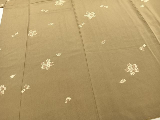 平和屋着物●上質な小紋　舞桜文　正絹　逸品　AABE5798fy