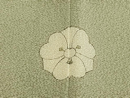 平和屋着物●本加賀友禅作家　柿本市郎　訪問着　草花文　正絹　逸品　AABE5800fy