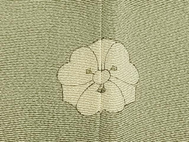 平和屋着物●本加賀友禅作家　柿本市郎　訪問着　草花文　正絹　逸品　AABE5800fy