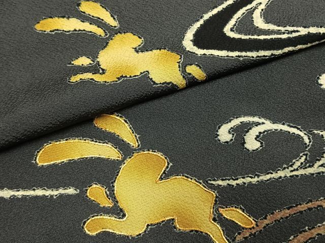 平和屋着物○ファッションデザイナー 花井幸子 訪問着 駒刺繍 兎