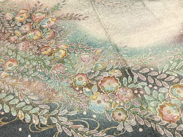 平和屋着物○訪問着 辻が花 暈し染め 金彩 正絹 逸品 AABE5804fy