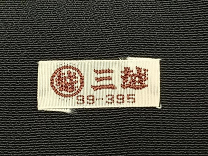 平和屋着物●創業460年・千總　黒留袖　駒刺繍　つるし飾り吉祥文　金糸　金彩　三越扱い　正絹　逸品　AABE5809fy