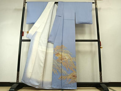 平和屋着物●金彩友禅　卓越技能者・名工・和田光正　色留袖　扇面花文　金銀彩　正絹　逸品　AABE5810fy