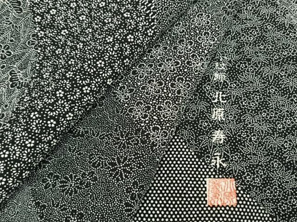 平和屋着物●小紋師　北原寿永　江戸小紋　百柄　正絹　逸品　AABE5812fy