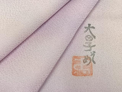 平和屋着物●虹色創家　本郷大田子　小紋　霞文　正絹　逸品　AABE5813fy