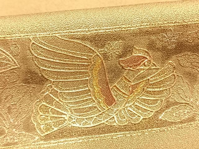 平和屋着物●金彩友禅　卓越技能者・名工・和田光正　訪問着　エジプト壁画文様　暈し染め　金銀彩　正絹　逸品　AABE5817fy