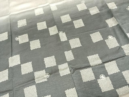 平和屋着物●訪問着　市松千鳥文　暈し染め　正絹　逸品　AABE5818fy