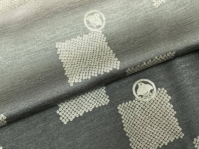 平和屋着物●訪問着　市松千鳥文　暈し染め　正絹　逸品　AABE5818fy