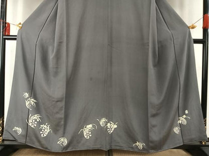 平和屋着物●本加賀友禅作家　中正享子　訪問着　草花文　正絹　逸品　AABE5820fy