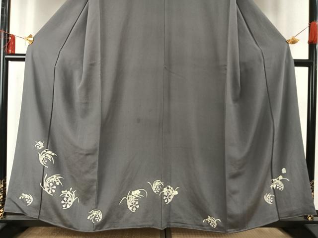 平和屋着物●本加賀友禅作家　中正享子　訪問着　草花文　正絹　逸品　AABE5820fy