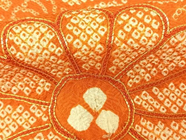 平和屋着物●豪華振袖　駒刺繍　絞り　舞花文　高島屋扱い　正絹　逸品　AABE5825fy