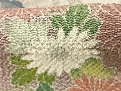 平和屋着物●訪問着　友禅　作家物　風景花文　暈し染め　鬼しぼ縮緬　正絹　逸品　AABE5830fy