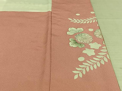 平和屋着物●訪問着　絞り　辻が花　暈し染め　金彩　正絹　逸品　AABE5831fy
