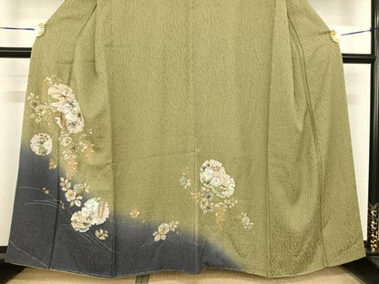 平和屋着物●訪問着　絞り　辻が花　金彩　正絹　逸品　未使用　AABE5833fy