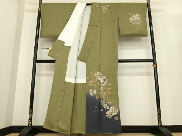 平和屋着物●訪問着　絞り　辻が花　金彩　正絹　逸品　未使用　AABE5833fy