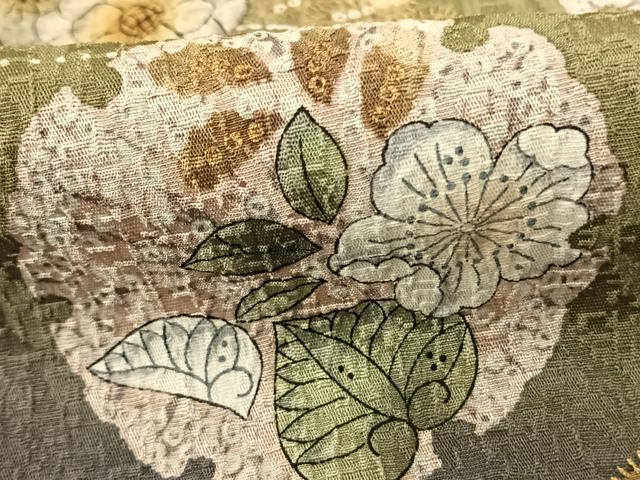 平和屋着物●訪問着　絞り　辻が花　金彩　正絹　逸品　未使用　AABE5833fy