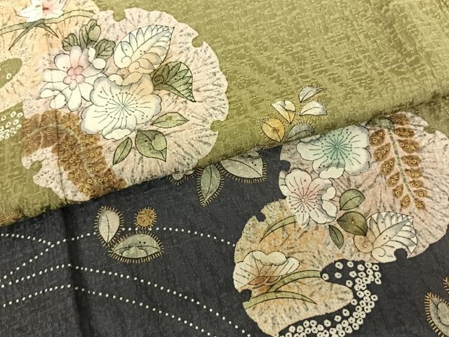 平和屋着物●訪問着　絞り　辻が花　金彩　正絹　逸品　未使用　AABE5833fy