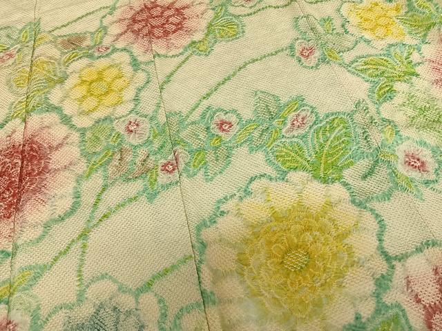 平和屋着物●豪華振袖　総絞り　草花文　正絹　逸品　AABE5834fy
