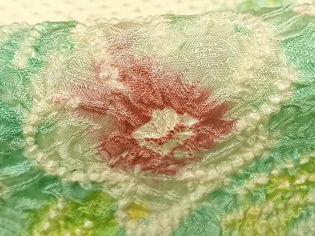 平和屋着物●豪華振袖　総絞り　草花文　正絹　逸品　AABE5834fy