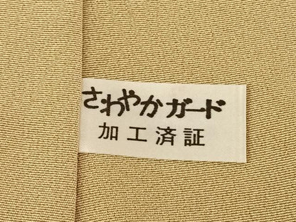 平和屋着物●訪問着　友禅　作家物　一峰　花鳥文　正絹　逸品　AABE5840fy
